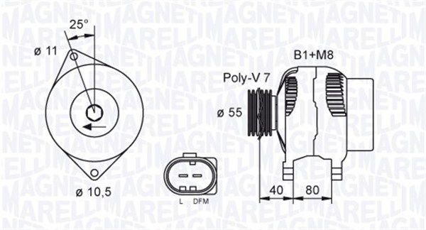 MAGNETI MARELLI Generaator 063731700010